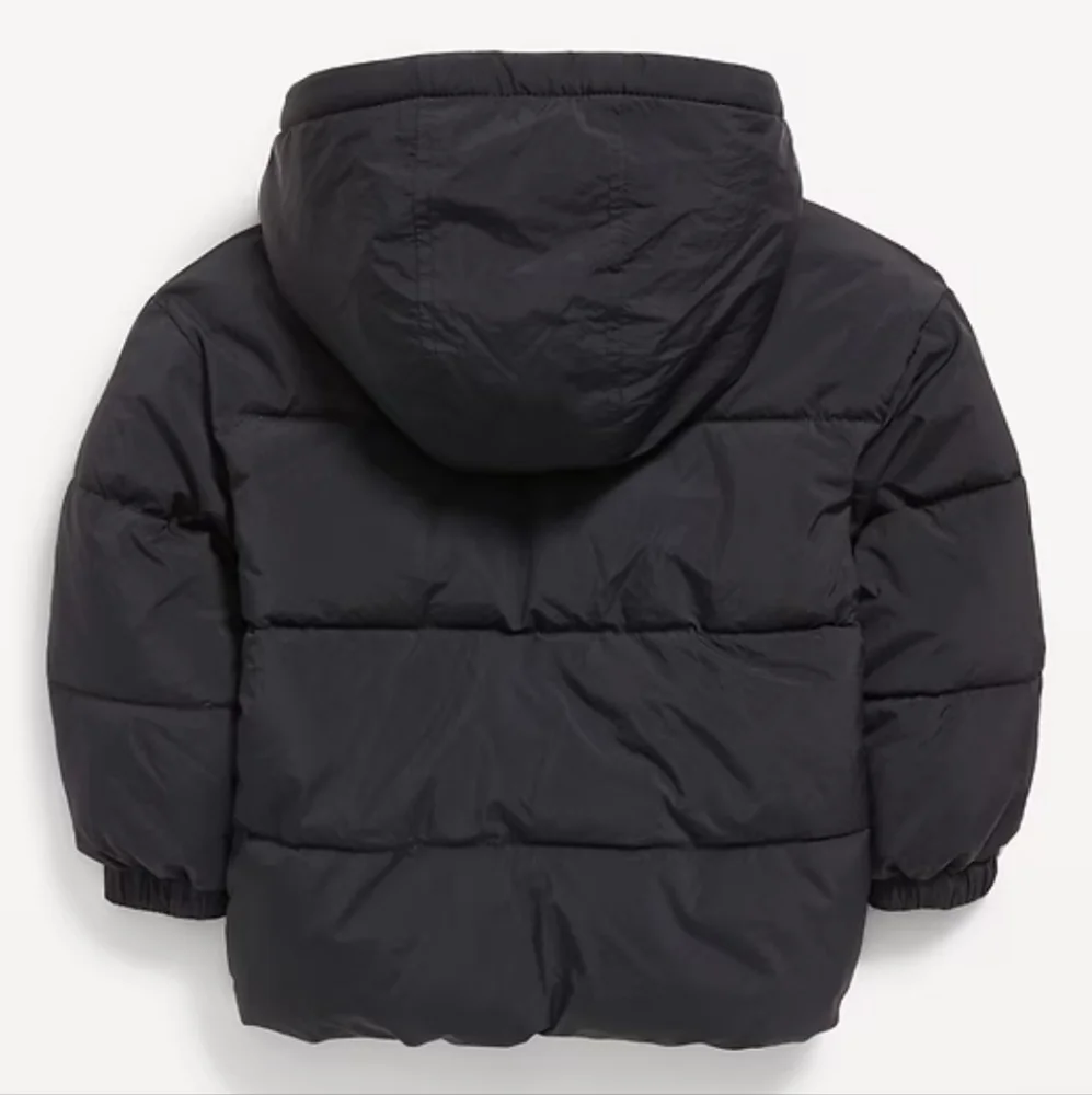 NEW Old Navy Water-Resistant Unisex Puffer Jacket Coat with Hood for Toddlers